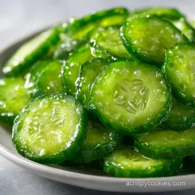 English Cucumber Pickles: Shatter Crisp Recipe Card