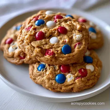 Fourth of July Monster Cookies for 27 Recipe Card