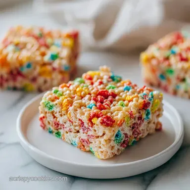 Fruity Pebble Rice Krispie Treat Recipe in 15 Minutes