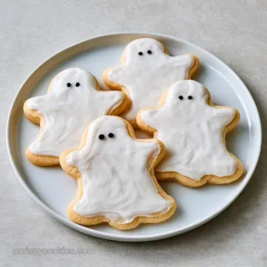 Ghost Sugar Cookies with Cornstarch Recipe Card