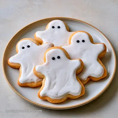 Ghost Sugar Cookies with Cornstarch