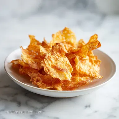 Cottage Cheese Chips for 2 Servings: A Crispy Low Carb Snack Recipe Card