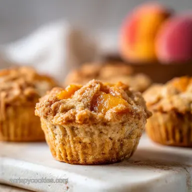 Peach Cobbler Muffins: 35 Minute Homemade Recipe with Fresh Fruit