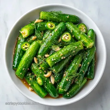 Hot Garlic Fridge Pickles: Meal Prep