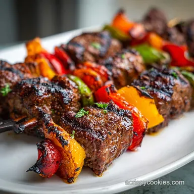 Marinated Beef Kebabs for 6 Servings Recipe Card