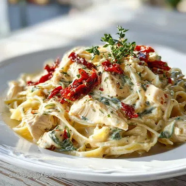 Marry Me Chicken Pasta with Sun for 4 Servings Recipe Card