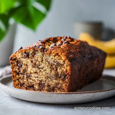 Quick Chocolate Chip Banana Bread in 60 Minutes Recipe Card