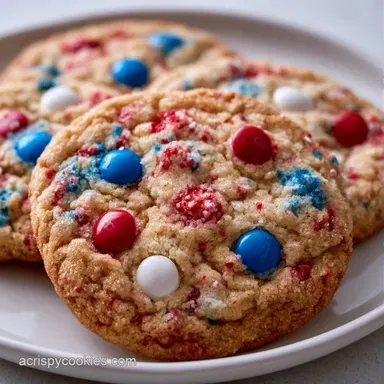 Patriotic MM Sugar Cookies in 27 Minutes Recipe Card