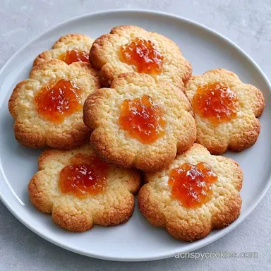 Peach Blossom Cookies with Almond Extract Recipe Card