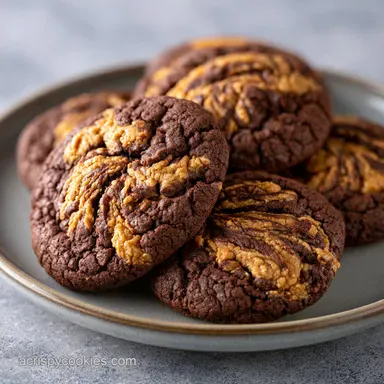 Peanut Butter Brownie Cookies: Velvety