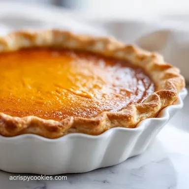 Perfect Pumpkin Pie with Sweetened Condensed Milk in 65 Minutes Recipe Card