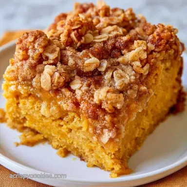 Pumpkin Crumb Cake with Almond Flour