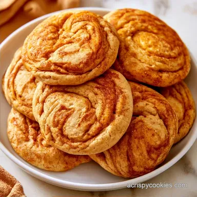 Chewy Pumpkin Swirl Cookies