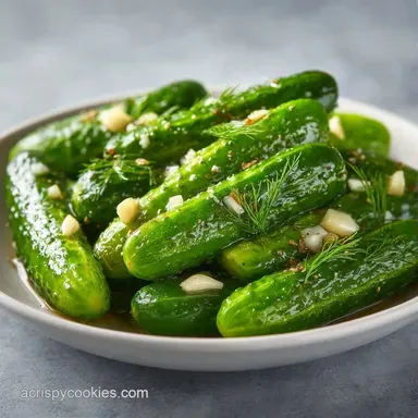 Refrigerator Pickle Brine in 20 Minutes Recipe Card