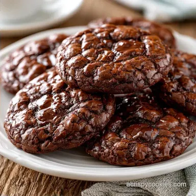 Rich Chocolate Brownie Cookies: Fudgy