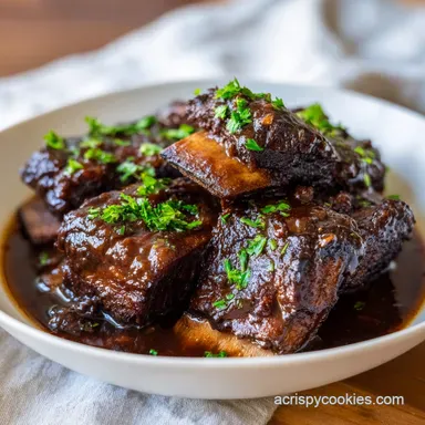 Short Ribs Slow Cooker Recipe for 5 Servings