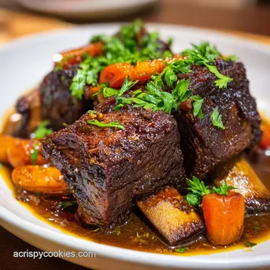 Beef Short Ribs Recipe Slow Cooker for 4 Servings