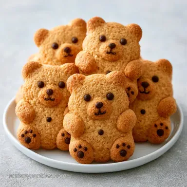 Summer Beach Bear Cookies: Chewy Recipe Card