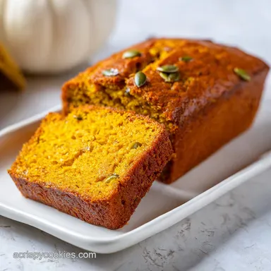 Super Moist Pumpkin Bread Recipe with Melted Butter Recipe Card