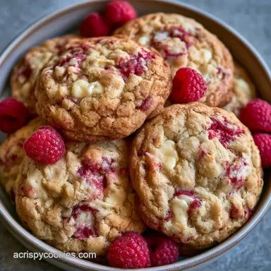 White Chocolate Raspberry Cookies: 29 Min