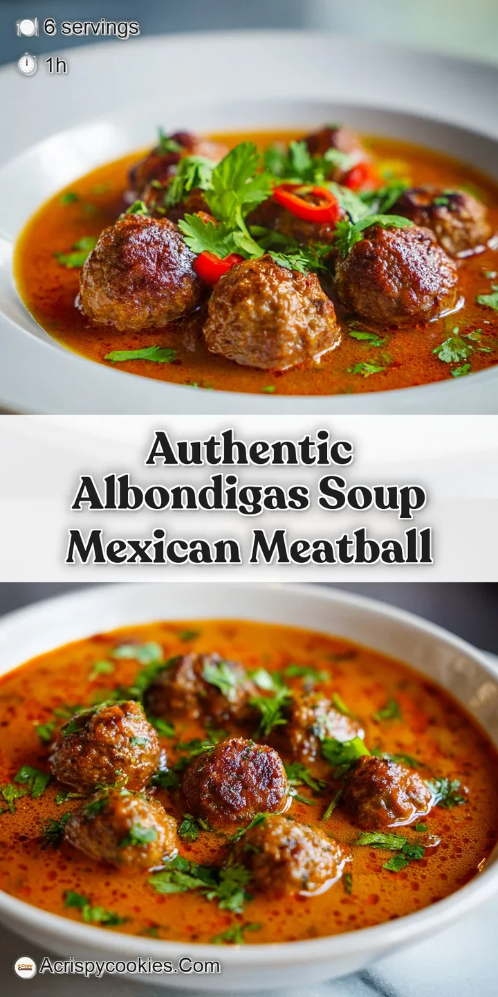 Close-up: Tender meatball nestled in a spoonful of Albondigas soup, showcasing the vibrant broth and fresh vegetable pieces.