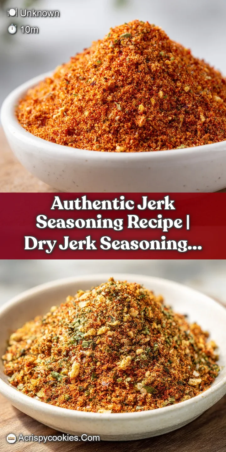 Intense close-up showcasing the rich, coarse texture and warm, aromatic colors of homemade jerk seasoning. A culinary symp...