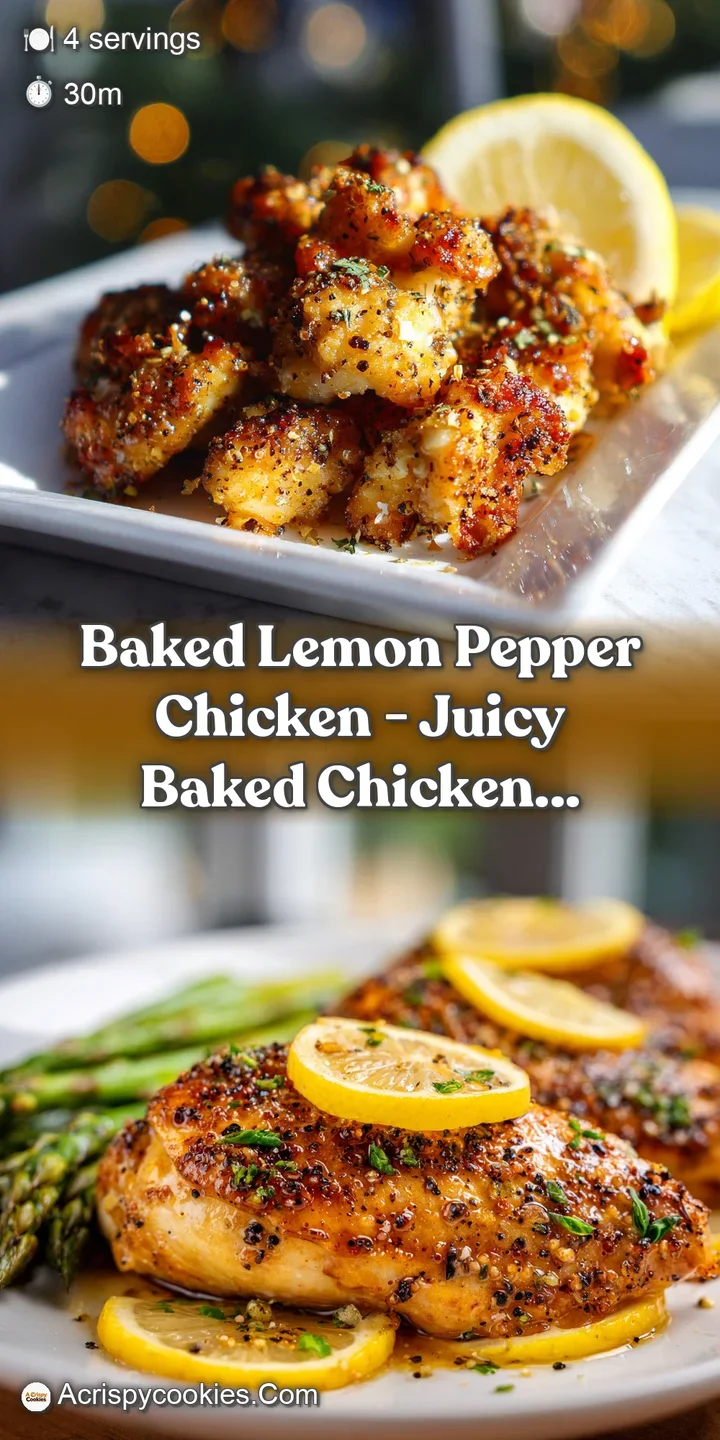 Juicy, golden chicken skin glistening with oil and cracked black pepper. A burst of citrus is offered by a grilled lemon h...