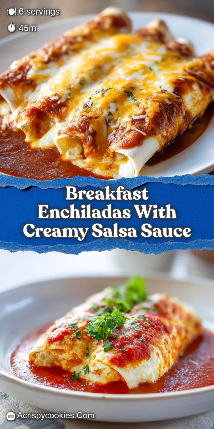 Close-up of creamy enchilada oozing with cheese. Cilantro adds a pop of color and freshness. Inviting and delicious.