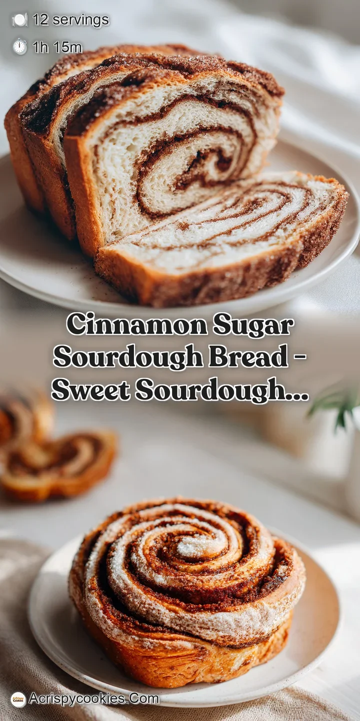 Sunlight illuminates the rich, golden-brown crust of a sourdough loaf, highlighting its delicate, airy crumb and sweet swirl.