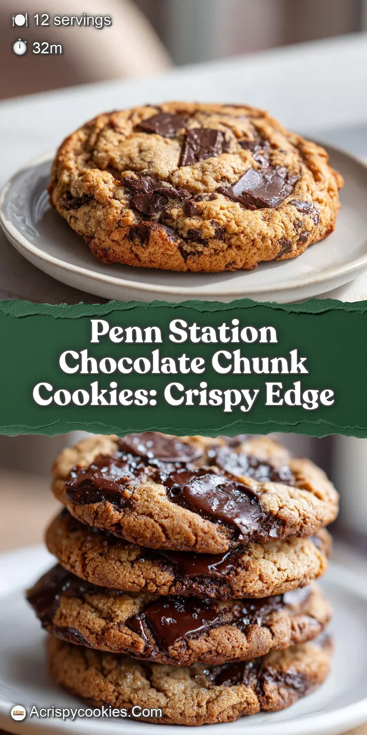 Close-up of a soft, chewy chocolate chunk cookie. Dark chocolate pieces contrast with the light, slightly underbaked dough.