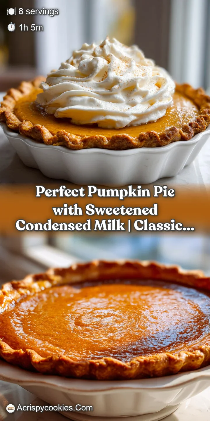 A close-up of a deeply colored, smooth pumpkin pie filling with a dollop of white whipped cream.