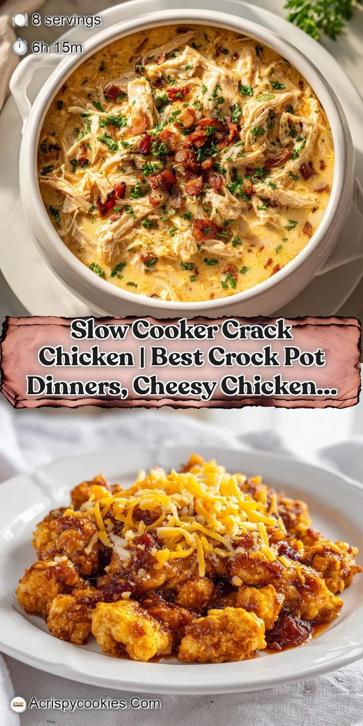 Close-up of tender, creamy shredded chicken with visible pockets of melted cheddar and savory bacon bits.