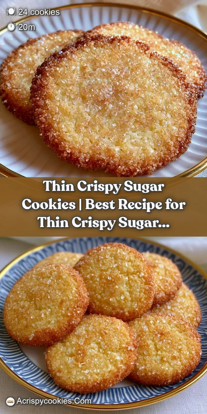 Close-up of a golden-brown cookie showing a crystalline sugar surface and a thin, fragile, buttery texture.