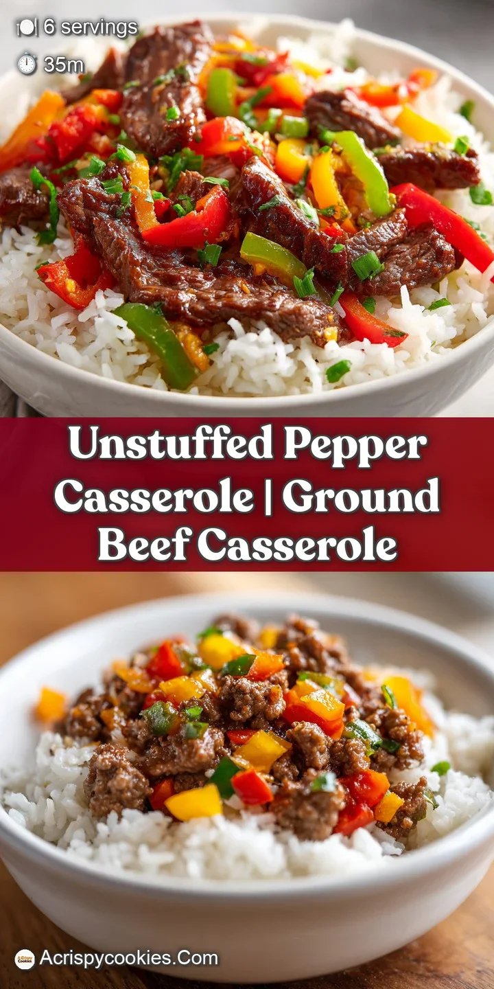 Macro shot of bubbling golden-brown cheese atop a rich medley of diced red bell peppers and savory seasoned beef.