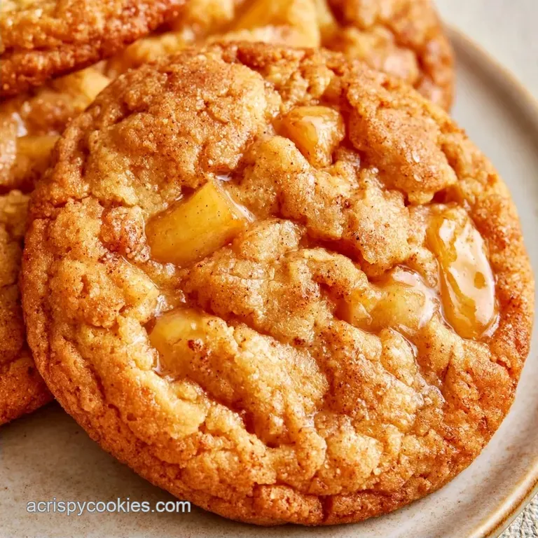 Apple Crumble Cookies with Fresh Apples