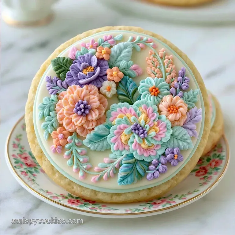 Beautiful Floral Sugar Cookies: Tender Center