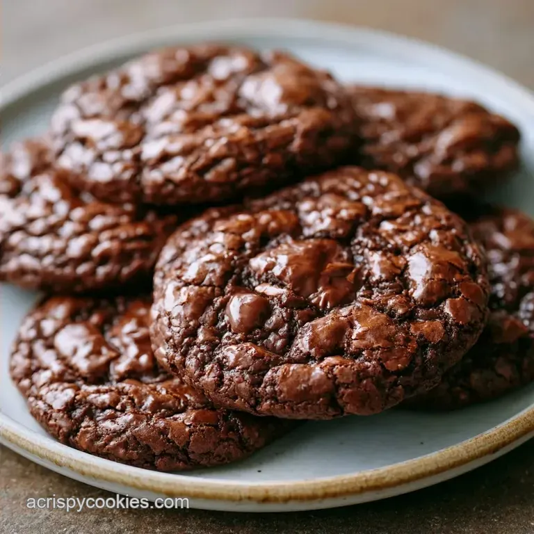Bittersweet Chocolate Brownie Cookies with Coconut Sugar