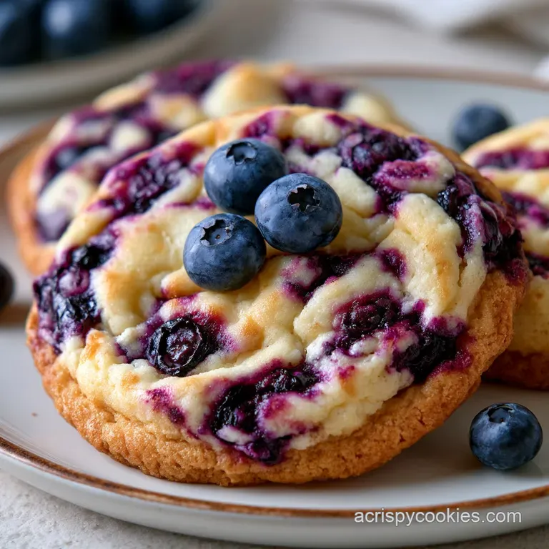 Blueberry Cheesecake Cookies: Tangy and Rich