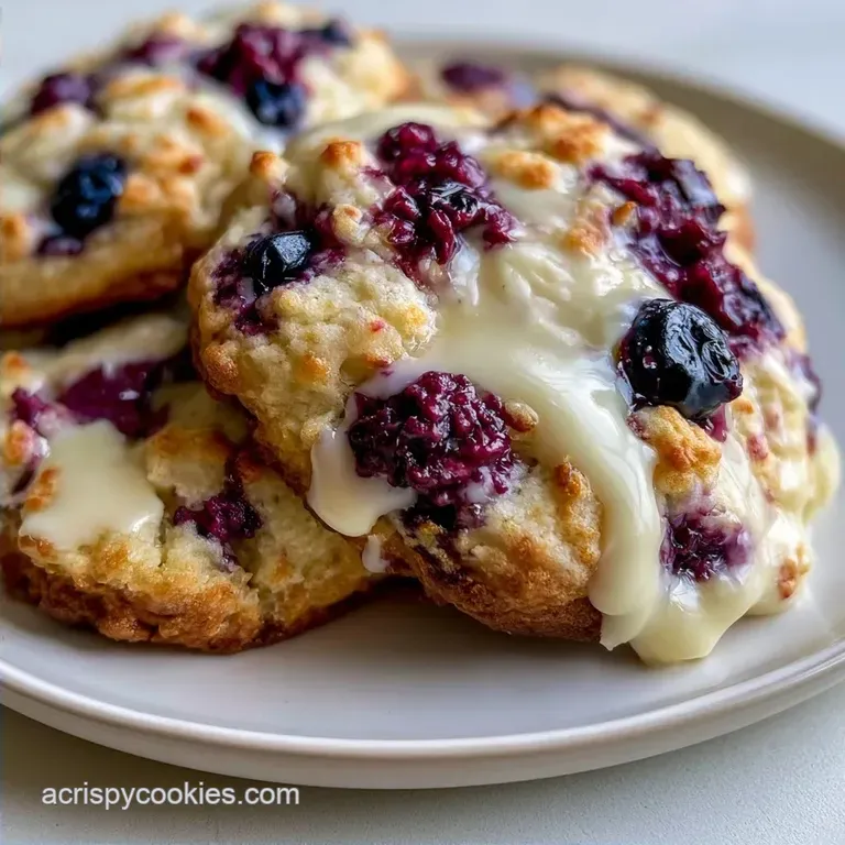Blueberry White Chocolate Cookies: Tart and Sweet