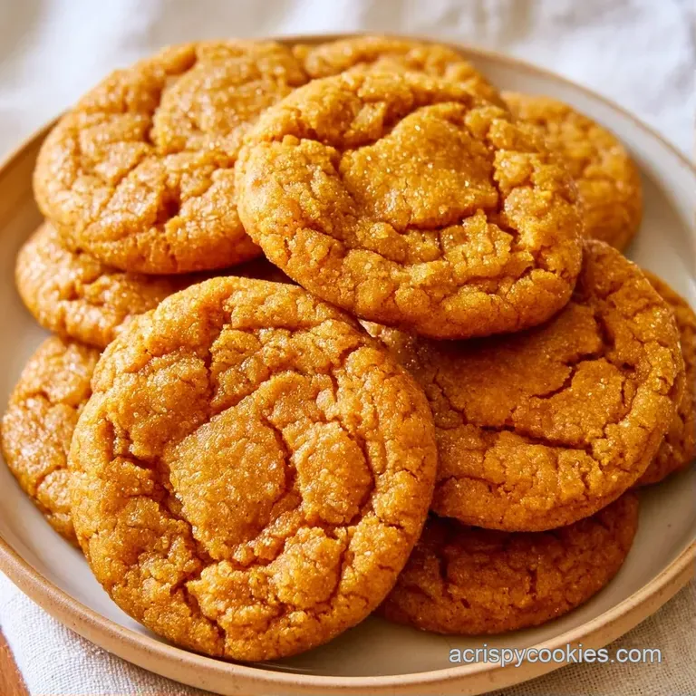 A stack of soft orange cookies on a white ceramic plate, paired with a glass of cold milk and a linen napkin.