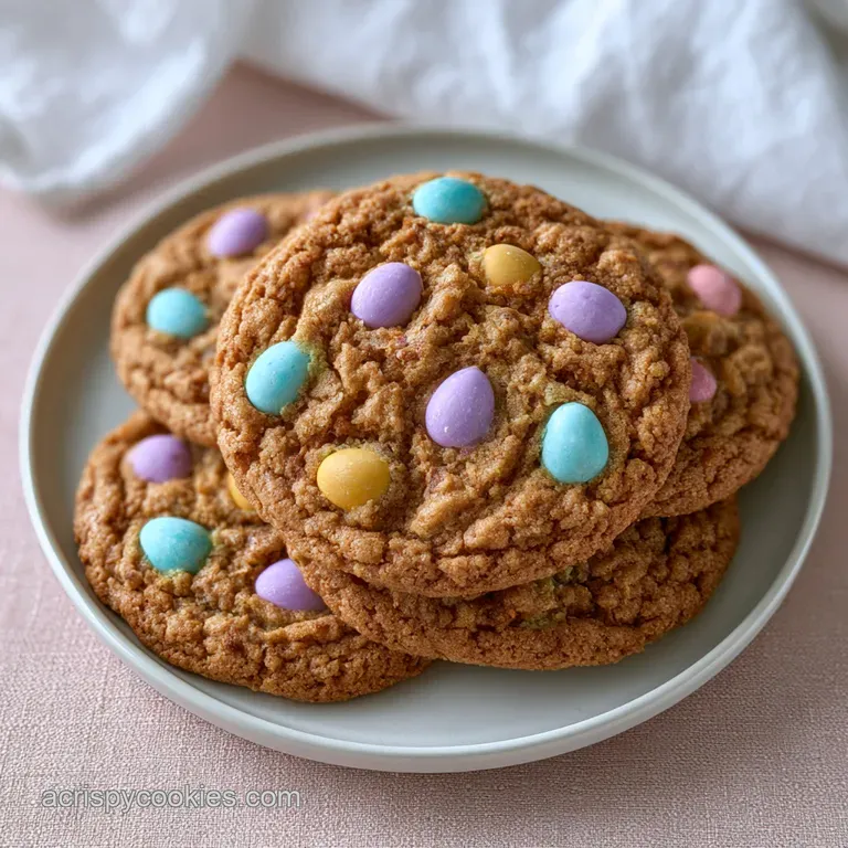 Brown Butter Cadbury Mini Egg Cookies: Golden and Chewy