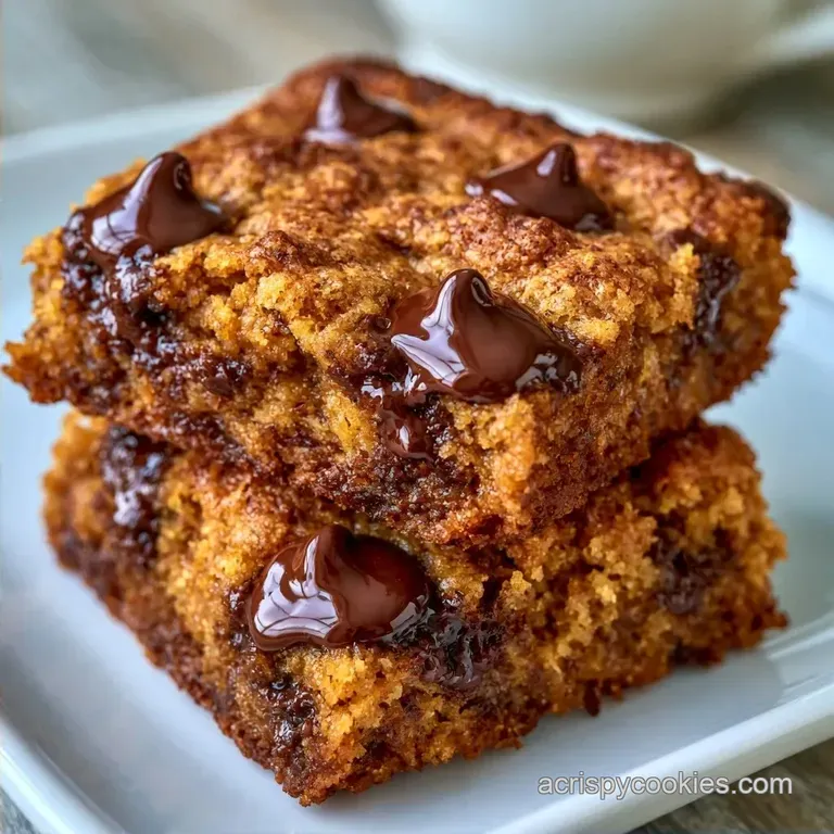 Chocolate Chip Cookie Bars in 35 Minutes