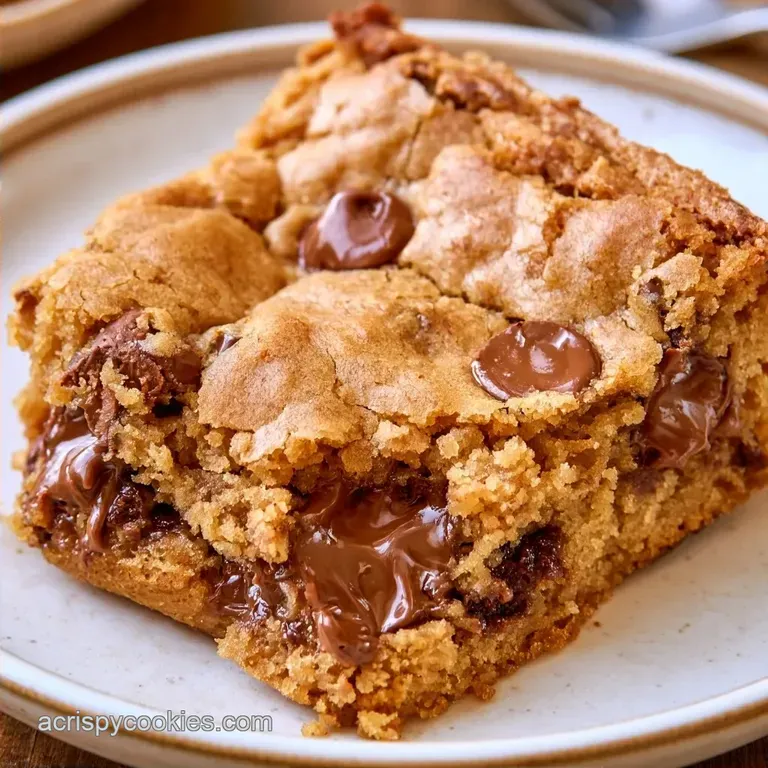 Chocolate Chip Cookie Dough Bars in 40 Minutes