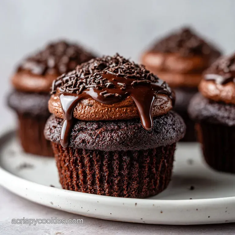 Chocolate Cupcakes With Chocolate: Moist and Rich