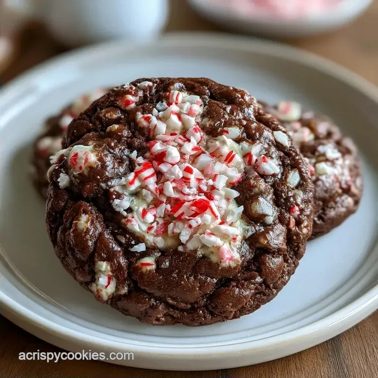 Chocolate Mint Candy Cookies: Rich Peppermint