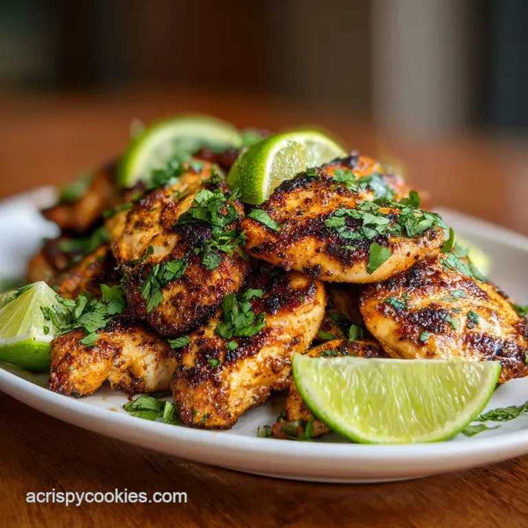 Mexican Chicken Thighs with Lime and Cilantro