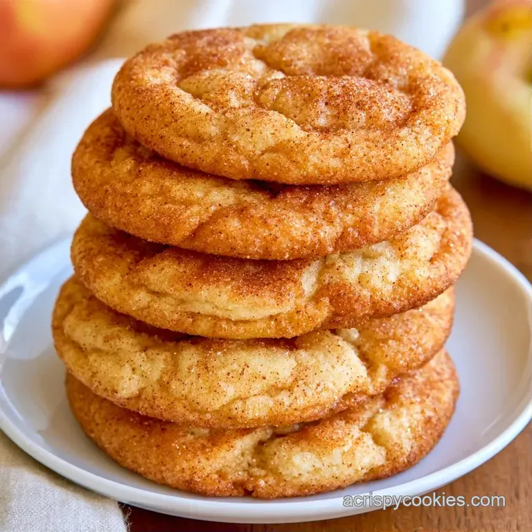 A stack of golden-brown cookies dusted with cinnamon sugar, served with a glass of milk on a linen napkin.