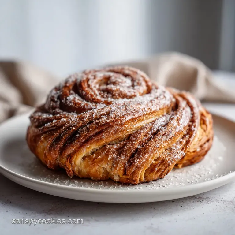 A thick slice of cinnamon sugar sourdough bread on a white plate, revealing its soft, airy interior and caramelized topping.