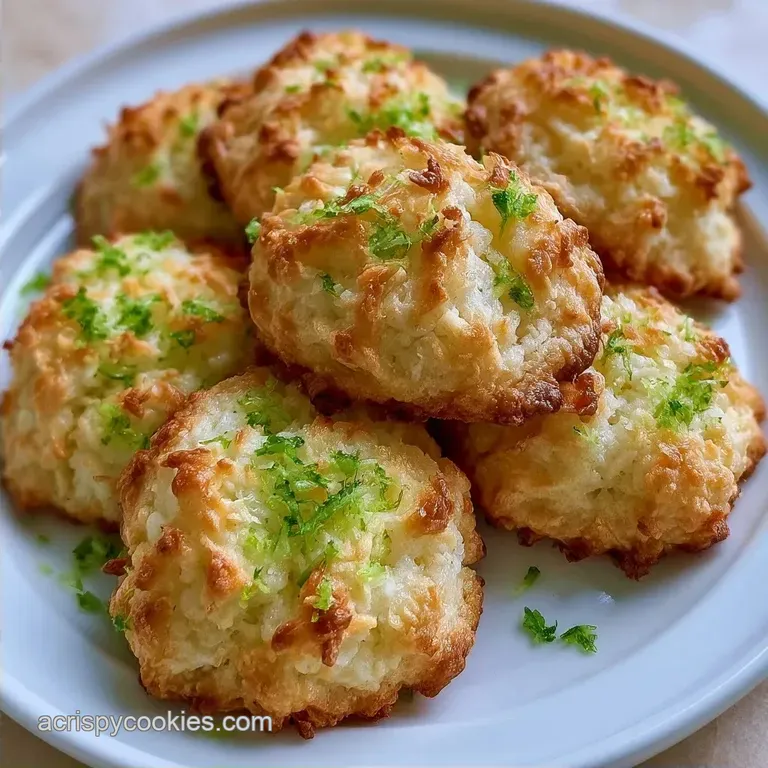 Chewy Coconut Lime Sugar Cookies