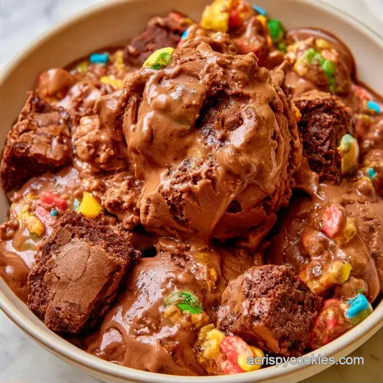 Copycat Cosmic Brownie Ice Cream